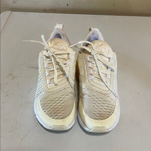 Nike Cream/Beige Air Max 270 Running Sneakers
